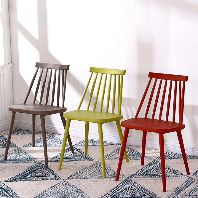 Modern Indoor-Outdoor Plastic Chair Matte Finish Slat Back Side Chair Sets Clearhalo ' kitchen&dining_furn' 'Dining Chairs' 'Dining Tables & Seating' 'dining_chair' 'furn' 'furn_dining_chair' 'Furniture' 'furniture_dining_chair' 'Kitchen & Dining Furniture' 'kitchen' 3541509