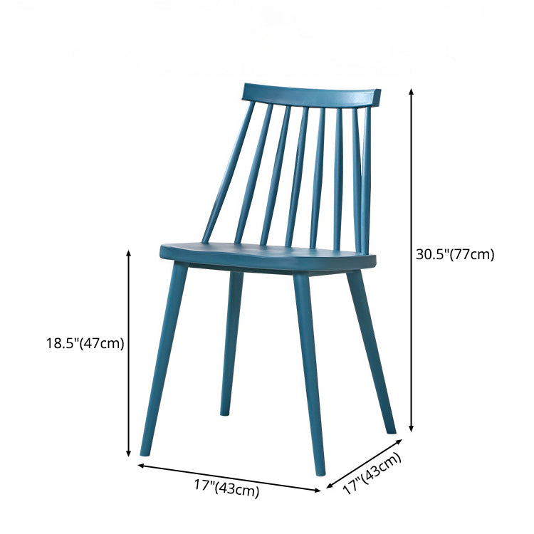 Modern Indoor-Outdoor Plastic Chair Matte Finish Slat Back Side Chair Sets Clearhalo ' kitchen&dining_furn' 'Dining Chairs' 'Dining Tables & Seating' 'dining_chair' 'furn' 'furn_dining_chair' 'Furniture' 'furniture_dining_chair' 'Kitchen & Dining Furniture' 'kitchen' 3541522