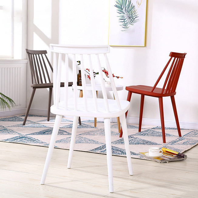 Modern Indoor-Outdoor Plastic Chair Matte Finish Slat Back Side Chair Sets Clearhalo ' kitchen&dining_furn' 'Dining Chairs' 'Dining Tables & Seating' 'dining_chair' 'furn' 'furn_dining_chair' 'Furniture' 'furniture_dining_chair' 'Kitchen & Dining Furniture' 'kitchen' 3541526