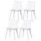 Modern Indoor-Outdoor Plastic Chair Matte Finish Slat Back Side Chair Sets White 4 Piece Set Clearhalo ' kitchen&dining_furn' 'Dining Chairs' 'Dining Tables & Seating' 'dining_chair' 'furn' 'furn_dining_chair' 'Furniture' 'furniture_dining_chair' 'Kitchen & Dining Furniture' 'kitchen' 3541527