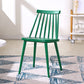 Modern Indoor-Outdoor Plastic Chair Matte Finish Slat Back Side Chair Sets Dark Green 1 Piece Clearhalo ' kitchen&dining_furn' 'Dining Chairs' 'Dining Tables & Seating' 'dining_chair' 'furn' 'furn_dining_chair' 'Furniture' 'furniture_dining_chair' 'Kitchen & Dining Furniture' 'kitchen' 3541532