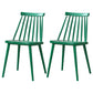 Modern Indoor-Outdoor Plastic Chair Matte Finish Slat Back Side Chair Sets Dark Green 2 Piece Set Clearhalo ' kitchen&dining_furn' 'Dining Chairs' 'Dining Tables & Seating' 'dining_chair' 'furn' 'furn_dining_chair' 'Furniture' 'furniture_dining_chair' 'Kitchen & Dining Furniture' 'kitchen' 3541533
