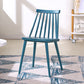 Modern Indoor-Outdoor Plastic Chair Matte Finish Slat Back Side Chair Sets Dark Blue 1 Piece Clearhalo ' kitchen&dining_furn' 'Dining Chairs' 'Dining Tables & Seating' 'dining_chair' 'furn' 'furn_dining_chair' 'Furniture' 'furniture_dining_chair' 'Kitchen & Dining Furniture' 'kitchen' 3541537