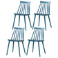 Modern Indoor-Outdoor Plastic Chair Matte Finish Slat Back Side Chair Sets Dark Blue 4 Piece Set Clearhalo ' kitchen&dining_furn' 'Dining Chairs' 'Dining Tables & Seating' 'dining_chair' 'furn' 'furn_dining_chair' 'Furniture' 'furniture_dining_chair' 'Kitchen & Dining Furniture' 'kitchen' 3541539