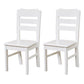 Traditional Dining Room Chair Wood Dining Side Chair with 4 Legs for Home Use White Ladder Back 2 Piece Set Clearhalo ' kitchen&dining_furn' 'Dining Chairs' 'Dining Tables & Seating' 'dining_chair' 'furn' 'furn_dining_chair' 'Furniture' 'furniture_dining_chair' 'Kitchen & Dining Furniture' 'kitchen' 3541549