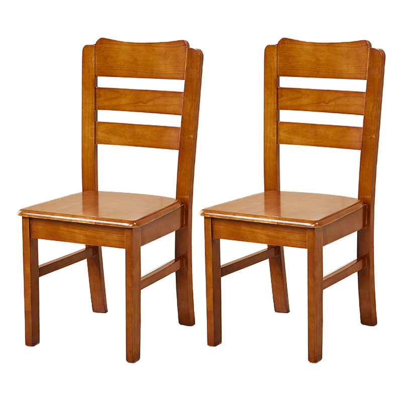 Traditional Dining Room Chair Wood Dining Side Chair with 4 Legs for Home Use Rose Red Ladder Back 2 Piece Set Clearhalo ' kitchen&dining_furn' 'Dining Chairs' 'Dining Tables & Seating' 'dining_chair' 'furn' 'furn_dining_chair' 'Furniture' 'furniture_dining_chair' 'Kitchen & Dining Furniture' 'kitchen' 3541561