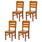 Traditional Dining Room Chair Wood Dining Side Chair with 4 Legs for Home Use Rose Red Ladder Back 4 Piece Set Clearhalo ' kitchen&dining_furn' 'Dining Chairs' 'Dining Tables & Seating' 'dining_chair' 'furn' 'furn_dining_chair' 'Furniture' 'furniture_dining_chair' 'Kitchen & Dining Furniture' 'kitchen' 3541563