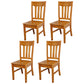 Traditional Dining Room Chair Wood Dining Side Chair with 4 Legs for Home Use Light Khaki Slat Back 4 Piece Set Clearhalo ' kitchen&dining_furn' 'Dining Chairs' 'Dining Tables & Seating' 'dining_chair' 'furn' 'furn_dining_chair' 'Furniture' 'furniture_dining_chair' 'Kitchen & Dining Furniture' 'kitchen' 3541566