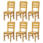 Traditional Dining Room Chair Wood Dining Side Chair with 4 Legs for Home Use Light Khaki Ladder Back 6 Piece Set Clearhalo ' kitchen&dining_furn' 'Dining Chairs' 'Dining Tables & Seating' 'dining_chair' 'furn' 'furn_dining_chair' 'Furniture' 'furniture_dining_chair' 'Kitchen & Dining Furniture' 'kitchen' 3541570