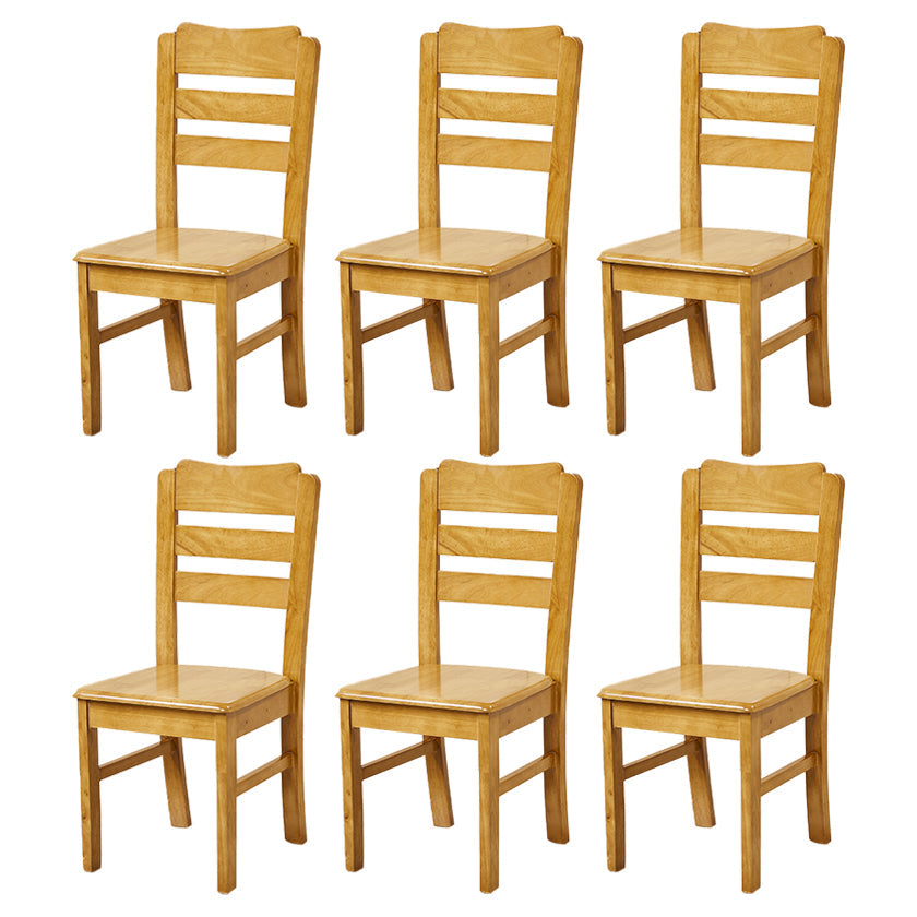 Traditional Dining Room Chair Wood Dining Side Chair with 4 Legs for Home Use Light Khaki Ladder Back 6 Piece Set Clearhalo ' kitchen&dining_furn' 'Dining Chairs' 'Dining Tables & Seating' 'dining_chair' 'furn' 'furn_dining_chair' 'Furniture' 'furniture_dining_chair' 'Kitchen & Dining Furniture' 'kitchen' 3541570