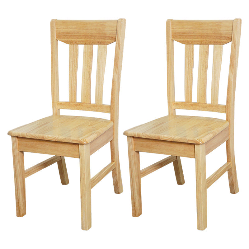 Traditional Dining Room Chair Wood Dining Side Chair with 4 Legs for Home Use Wood Slat Back 2 Piece Set Clearhalo ' kitchen&dining_furn' 'Dining Chairs' 'Dining Tables & Seating' 'dining_chair' 'furn' 'furn_dining_chair' 'Furniture' 'furniture_dining_chair' 'Kitchen & Dining Furniture' 'kitchen' 3541571