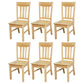 Traditional Dining Room Chair Wood Dining Side Chair with 4 Legs for Home Use Wood Slat Back 6 Piece Set Clearhalo ' kitchen&dining_furn' 'Dining Chairs' 'Dining Tables & Seating' 'dining_chair' 'furn' 'furn_dining_chair' 'Furniture' 'furniture_dining_chair' 'Kitchen & Dining Furniture' 'kitchen' 3541573