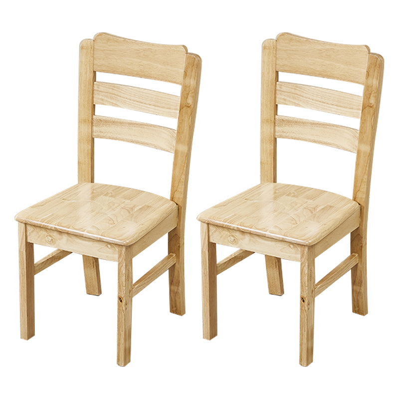 Traditional Dining Room Chair Wood Dining Side Chair with 4 Legs for Home Use Wood Ladder Back 2 Piece Set Clearhalo ' kitchen&dining_furn' 'Dining Chairs' 'Dining Tables & Seating' 'dining_chair' 'furn' 'furn_dining_chair' 'Furniture' 'furniture_dining_chair' 'Kitchen & Dining Furniture' 'kitchen' 3541574
