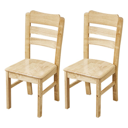 Traditional Dining Room Chair Wood Dining Side Chair with 4 Legs for Home Use Wood Ladder Back 2 Piece Set Clearhalo ' kitchen&dining_furn' 'Dining Chairs' 'Dining Tables & Seating' 'dining_chair' 'furn' 'furn_dining_chair' 'Furniture' 'furniture_dining_chair' 'Kitchen & Dining Furniture' 'kitchen' 3541574