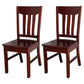 Traditional Dining Room Chair Wood Dining Side Chair with 4 Legs for Home Use Walnut Slat Back 2 Piece Set Clearhalo ' kitchen&dining_furn' 'Dining Chairs' 'Dining Tables & Seating' 'dining_chair' 'furn' 'furn_dining_chair' 'Furniture' 'furniture_dining_chair' 'Kitchen & Dining Furniture' 'kitchen' 3541583