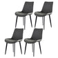 Metal Scandinavian Armless Dining Chairs Parsons Chair Dining Room Home Side Chair Grey 4 Piece Set Clearhalo ' kitchen&dining_furn' 'Dining Chairs' 'Dining Tables & Seating' 'dining_chair' 'furn' 'furn_dining_chair' 'Furniture' 'furniture_dining_chair' 'Kitchen & Dining Furniture' 'kitchen' 3541592