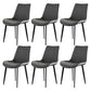 Metal Scandinavian Armless Dining Chairs Parsons Chair Dining Room Home Side Chair Grey 6 Piece Set Clearhalo ' kitchen&dining_furn' 'Dining Chairs' 'Dining Tables & Seating' 'dining_chair' 'furn' 'furn_dining_chair' 'Furniture' 'furniture_dining_chair' 'Kitchen & Dining Furniture' 'kitchen' 3541593