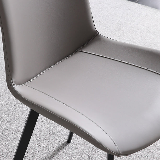 Metal Scandinavian Armless Dining Chairs Parsons Chair Dining Room Home Side Chair Clearhalo ' kitchen&dining_furn' 'Dining Chairs' 'Dining Tables & Seating' 'dining_chair' 'furn' 'furn_dining_chair' 'Furniture' 'furniture_dining_chair' 'Kitchen & Dining Furniture' 'kitchen' 3541601