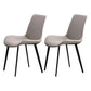 Metal Scandinavian Armless Dining Chairs Parsons Chair Dining Room Home Side Chair Light Gray 2 Piece Set Clearhalo ' kitchen&dining_furn' 'Dining Chairs' 'Dining Tables & Seating' 'dining_chair' 'furn' 'furn_dining_chair' 'Furniture' 'furniture_dining_chair' 'Kitchen & Dining Furniture' 'kitchen' 3541602