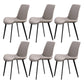 Metal Scandinavian Armless Dining Chairs Parsons Chair Dining Room Home Side Chair Light Gray 6 Piece Set Clearhalo ' kitchen&dining_furn' 'Dining Chairs' 'Dining Tables & Seating' 'dining_chair' 'furn' 'furn_dining_chair' 'Furniture' 'furniture_dining_chair' 'Kitchen & Dining Furniture' 'kitchen' 3541605