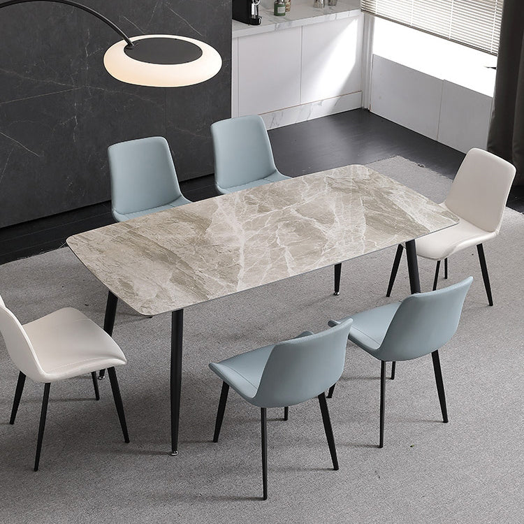 Metal Scandinavian Armless Dining Chairs Parsons Chair Dining Room Home Side Chair Clearhalo ' kitchen&dining_furn' 'Dining Chairs' 'Dining Tables & Seating' 'dining_chair' 'furn' 'furn_dining_chair' 'Furniture' 'furniture_dining_chair' 'Kitchen & Dining Furniture' 'kitchen' 3541612