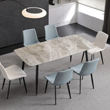 Metal Scandinavian Armless Dining Chairs Parsons Chair Dining Room Home Side Chair Clearhalo ' kitchen&dining_furn' 'Dining Chairs' 'Dining Tables & Seating' 'dining_chair' 'furn' 'furn_dining_chair' 'Furniture' 'furniture_dining_chair' 'Kitchen & Dining Furniture' 'kitchen' 3541612