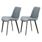 Metal Scandinavian Armless Dining Chairs Parsons Chair Dining Room Home Side Chair Light Blue 2 Piece Set Clearhalo ' kitchen&dining_furn' 'Dining Chairs' 'Dining Tables & Seating' 'dining_chair' 'furn' 'furn_dining_chair' 'Furniture' 'furniture_dining_chair' 'Kitchen & Dining Furniture' 'kitchen' 3541622