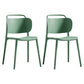 Nordic Style Plastic Dining Chair Open Back Dining Side Chair for Home Use Green 2 Piece Set Clearhalo ' kitchen&dining_furn' 'Dining Chairs' 'Dining Tables & Seating' 'dining_chair' 'furn' 'furn_dining_chair' 'Furniture' 'furniture_dining_chair' 'Kitchen & Dining Furniture' 'kitchen' 3541635