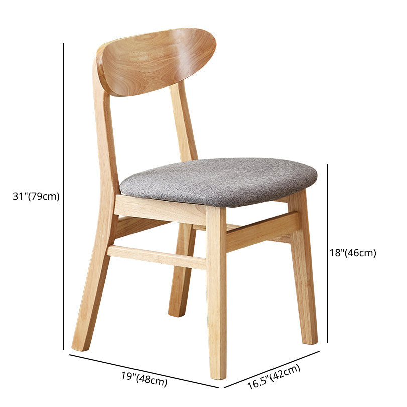 Wooden Modern Dining Side Chair with Cushion Open Back Dining Side Chair for Kitchen Clearhalo ' kitchen&dining_furn' 'Dining Chairs' 'Dining Tables & Seating' 'dining_chair' 'furn' 'furn_dining_chair' 'Furniture' 'furniture_dining_chair' 'Kitchen & Dining Furniture' 'kitchen' 3541668