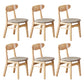 Wooden Modern Dining Side Chair with Cushion Open Back Dining Side Chair for Kitchen Light Gray 6 Piece Set Clearhalo ' kitchen&dining_furn' 'Dining Chairs' 'Dining Tables & Seating' 'dining_chair' 'furn' 'furn_dining_chair' 'Furniture' 'furniture_dining_chair' 'Kitchen & Dining Furniture' 'kitchen' 3541682