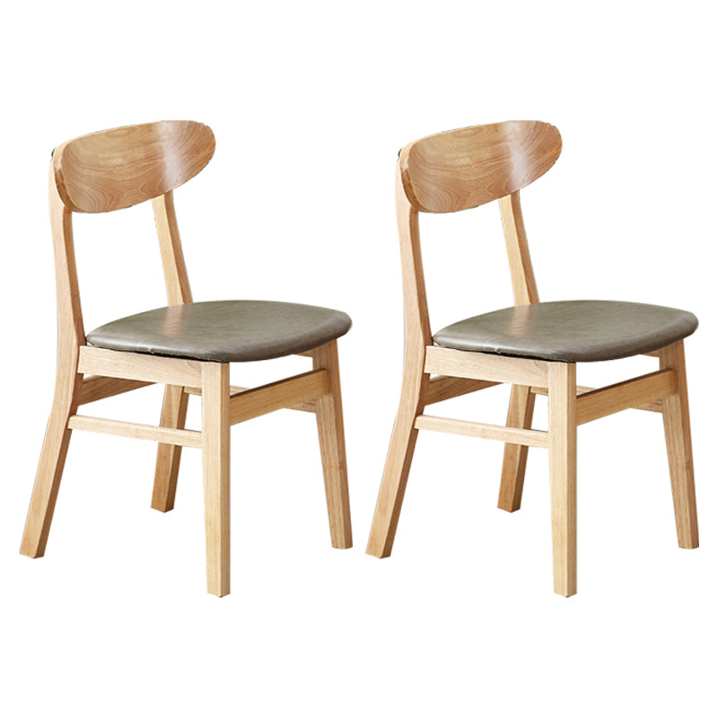 Wooden Modern Dining Side Chair with Cushion Open Back Dining Side Chair for Kitchen Pewter 2 Piece Set Clearhalo ' kitchen&dining_furn' 'Dining Chairs' 'Dining Tables & Seating' 'dining_chair' 'furn' 'furn_dining_chair' 'Furniture' 'furniture_dining_chair' 'Kitchen & Dining Furniture' 'kitchen' 3541683