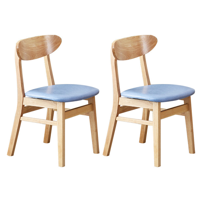 Wooden Modern Dining Side Chair with Cushion Open Back Dining Side Chair for Kitchen Sky Blue 2 Piece Set Clearhalo ' kitchen&dining_furn' 'Dining Chairs' 'Dining Tables & Seating' 'dining_chair' 'furn' 'furn_dining_chair' 'Furniture' 'furniture_dining_chair' 'Kitchen & Dining Furniture' 'kitchen' 3541692
