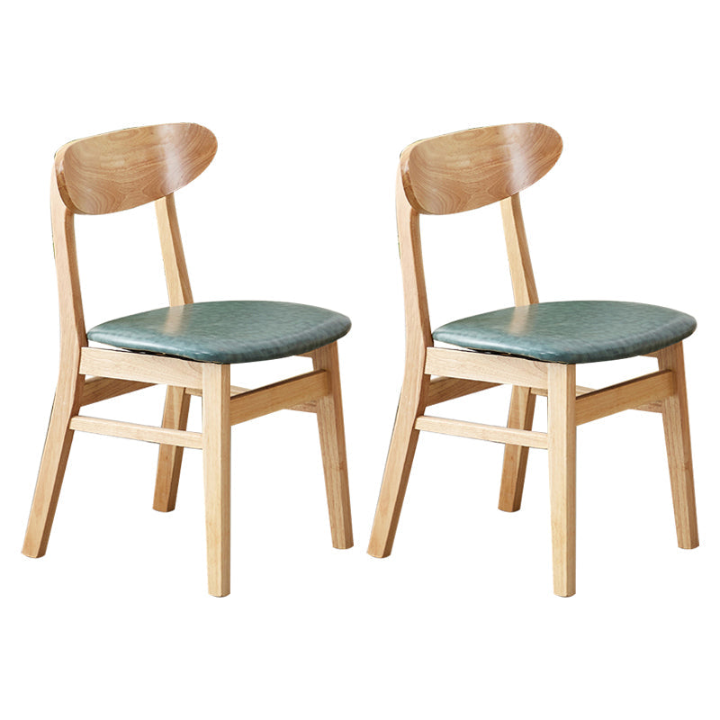 Wooden Modern Dining Side Chair with Cushion Open Back Dining Side Chair for Kitchen Green 2 Piece Set Clearhalo ' kitchen&dining_furn' 'Dining Chairs' 'Dining Tables & Seating' 'dining_chair' 'furn' 'furn_dining_chair' 'Furniture' 'furniture_dining_chair' 'Kitchen & Dining Furniture' 'kitchen' 3541695