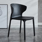 Home Contemporary Arm Chair Wingback Plastic Stackable Dining Room Chair Black 1 Piece Clearhalo ' kitchen&dining_furn' 'Dining Chairs' 'Dining Tables & Seating' 'dining_chair' 'furn' 'furn_dining_chair' 'Furniture' 'furniture_dining_chair' 'Kitchen & Dining Furniture' 'kitchen' 3541726