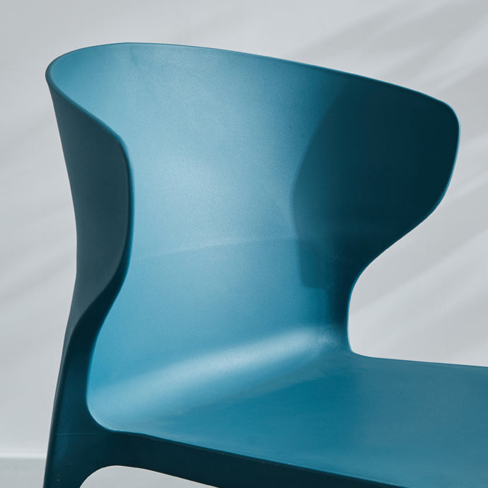 Home Contemporary Arm Chair Wingback Plastic Stackable Dining Room Chair Clearhalo ' kitchen&dining_furn' 'Dining Chairs' 'Dining Tables & Seating' 'dining_chair' 'furn' 'furn_dining_chair' 'Furniture' 'furniture_dining_chair' 'Kitchen & Dining Furniture' 'kitchen' 3541735