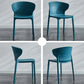 Home Contemporary Arm Chair Wingback Plastic Stackable Dining Room Chair Clearhalo ' kitchen&dining_furn' 'Dining Chairs' 'Dining Tables & Seating' 'dining_chair' 'furn' 'furn_dining_chair' 'Furniture' 'furniture_dining_chair' 'Kitchen & Dining Furniture' 'kitchen' 3541741