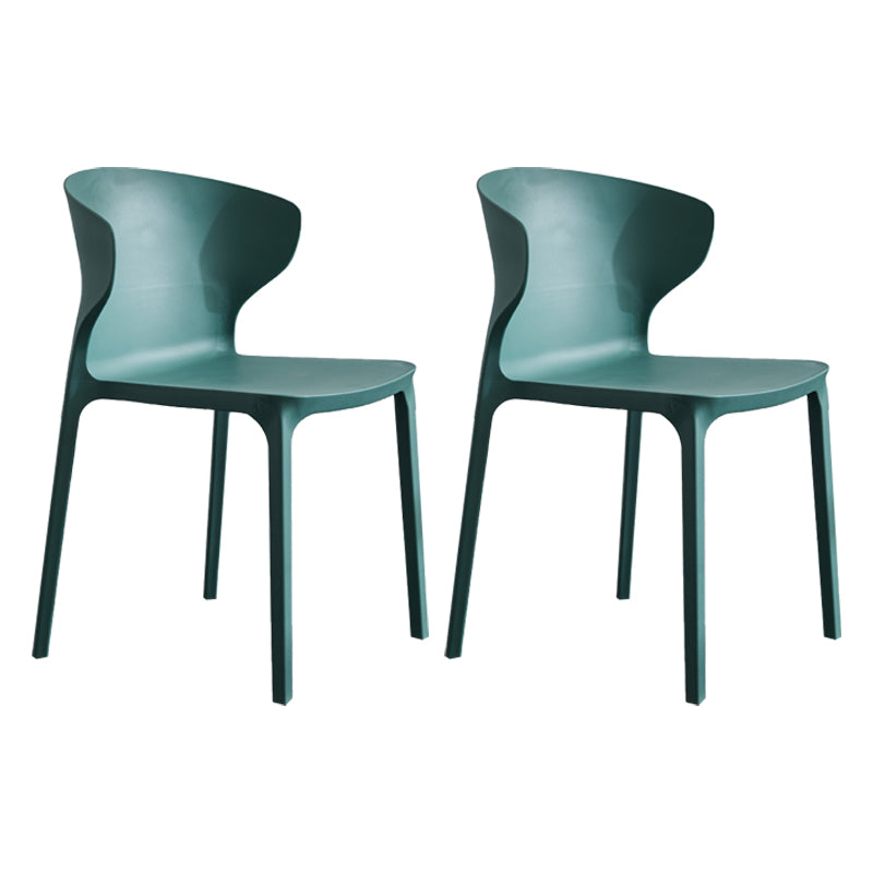Home Contemporary Arm Chair Wingback Plastic Stackable Dining Room Chair Green 2 Piece Set Clearhalo ' kitchen&dining_furn' 'Dining Chairs' 'Dining Tables & Seating' 'dining_chair' 'furn' 'furn_dining_chair' 'Furniture' 'furniture_dining_chair' 'Kitchen & Dining Furniture' 'kitchen' 3541762