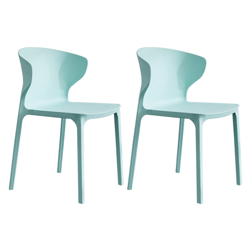 Home Contemporary Arm Chair Wingback Plastic Stackable Dining Room Chair Aqua 2 Piece Set Clearhalo ' kitchen&dining_furn' 'Dining Chairs' 'Dining Tables & Seating' 'dining_chair' 'furn' 'furn_dining_chair' 'Furniture' 'furniture_dining_chair' 'Kitchen & Dining Furniture' 'kitchen' 3541765