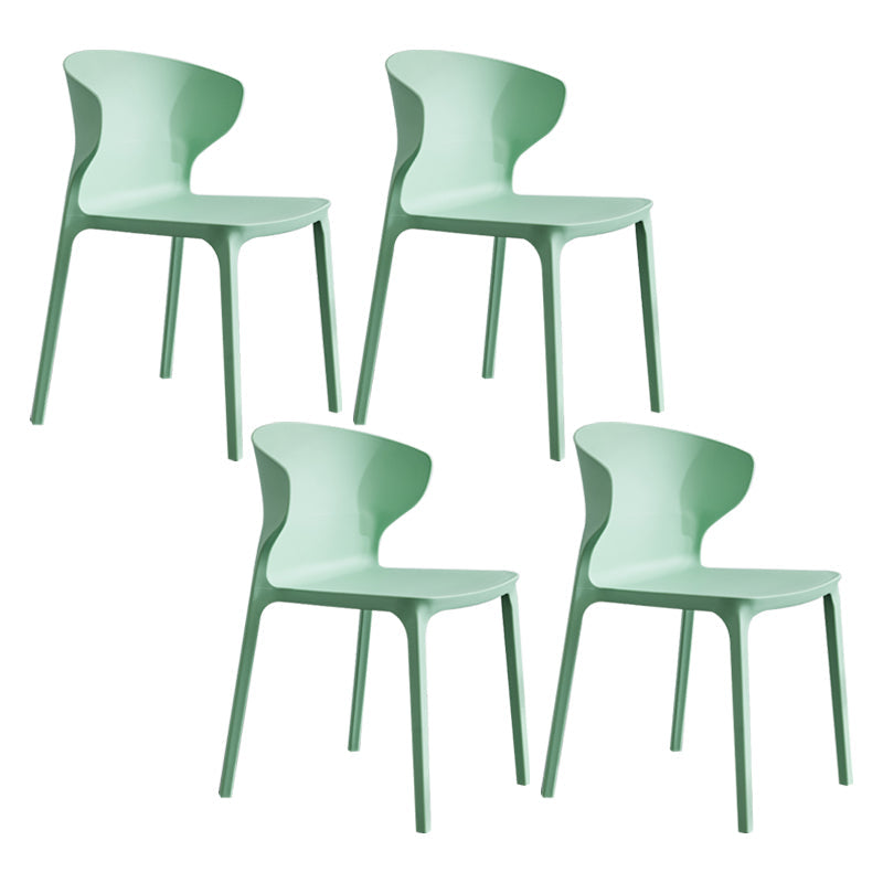 Home Contemporary Arm Chair Wingback Plastic Stackable Dining Room Chair Light Green 4 Piece Set Clearhalo ' kitchen&dining_furn' 'Dining Chairs' 'Dining Tables & Seating' 'dining_chair' 'furn' 'furn_dining_chair' 'Furniture' 'furniture_dining_chair' 'Kitchen & Dining Furniture' 'kitchen' 3541769