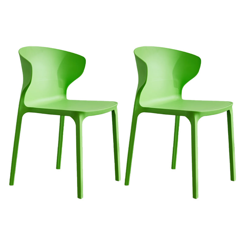 Home Contemporary Arm Chair Wingback Plastic Stackable Dining Room Chair Fruit Green 2 Piece Set Clearhalo ' kitchen&dining_furn' 'Dining Chairs' 'Dining Tables & Seating' 'dining_chair' 'furn' 'furn_dining_chair' 'Furniture' 'furniture_dining_chair' 'Kitchen & Dining Furniture' 'kitchen' 3541783
