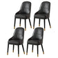 Scandinavian Metal Arm Chair Parsons Chair Dining Room Home Side Chair Black 4 Piece Set Clearhalo ' kitchen&dining_furn' 'Dining Chairs' 'Dining Tables & Seating' 'dining_chair' 'furn' 'furn_dining_chair' 'Furniture' 'furniture_dining_chair' 'Kitchen & Dining Furniture' 'kitchen' 3541820