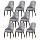 Scandinavian Metal Arm Chair Parsons Chair Dining Room Home Side Chair Grey 8 Piece Set Clearhalo ' kitchen&dining_furn' 'Dining Chairs' 'Dining Tables & Seating' 'dining_chair' 'furn' 'furn_dining_chair' 'Furniture' 'furniture_dining_chair' 'Kitchen & Dining Furniture' 'kitchen' 3541825