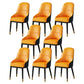 Scandinavian Metal Arm Chair Parsons Chair Dining Room Home Side Chair Orange 8 Piece Set Clearhalo ' kitchen&dining_furn' 'Dining Chairs' 'Dining Tables & Seating' 'dining_chair' 'furn' 'furn_dining_chair' 'Furniture' 'furniture_dining_chair' 'Kitchen & Dining Furniture' 'kitchen' 3541829
