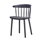 Contemporary Style Plastic Dining Armchair Windsor Back Side Chair for Home Black 1 Piece Clearhalo ' kitchen&dining_furn' 'Dining Chairs' 'Dining Tables & Seating' 'dining_chair' 'furn' 'furn_dining_chair' 'Furniture' 'furniture_dining_chair' 'Kitchen & Dining Furniture' 'kitchen' 3541840