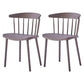 Contemporary Style Plastic Dining Armchair Windsor Back Side Chair for Home Grey 2 Piece Set Clearhalo ' kitchen&dining_furn' 'Dining Chairs' 'Dining Tables & Seating' 'dining_chair' 'furn' 'furn_dining_chair' 'Furniture' 'furniture_dining_chair' 'Kitchen & Dining Furniture' 'kitchen' 3541848