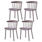 Contemporary Style Plastic Dining Armchair Windsor Back Side Chair for Home Grey 4 Piece Set Clearhalo ' kitchen&dining_furn' 'Dining Chairs' 'Dining Tables & Seating' 'dining_chair' 'furn' 'furn_dining_chair' 'Furniture' 'furniture_dining_chair' 'Kitchen & Dining Furniture' 'kitchen' 3541849