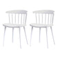 Contemporary Style Plastic Dining Armchair Windsor Back Side Chair for Home White 2 Piece Set Clearhalo ' kitchen&dining_furn' 'Dining Chairs' 'Dining Tables & Seating' 'dining_chair' 'furn' 'furn_dining_chair' 'Furniture' 'furniture_dining_chair' 'Kitchen & Dining Furniture' 'kitchen' 3541853