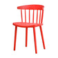 Contemporary Style Plastic Dining Armchair Windsor Back Side Chair for Home Red 1 Piece Clearhalo ' kitchen&dining_furn' 'Dining Chairs' 'Dining Tables & Seating' 'dining_chair' 'furn' 'furn_dining_chair' 'Furniture' 'furniture_dining_chair' 'Kitchen & Dining Furniture' 'kitchen' 3541857
