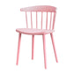 Contemporary Style Plastic Dining Armchair Windsor Back Side Chair for Home Pink 1 Piece Clearhalo ' kitchen&dining_furn' 'Dining Chairs' 'Dining Tables & Seating' 'dining_chair' 'furn' 'furn_dining_chair' 'Furniture' 'furniture_dining_chair' 'Kitchen & Dining Furniture' 'kitchen' 3541864