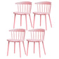 Contemporary Style Plastic Dining Armchair Windsor Back Side Chair for Home Pink 4 Piece Set Clearhalo ' kitchen&dining_furn' 'Dining Chairs' 'Dining Tables & Seating' 'dining_chair' 'furn' 'furn_dining_chair' 'Furniture' 'furniture_dining_chair' 'Kitchen & Dining Furniture' 'kitchen' 3541868